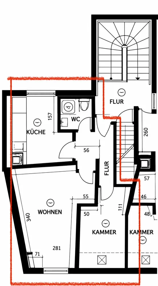 2 Zimmer Wohnung mit 38 m² in Stuttgart – Bild 2