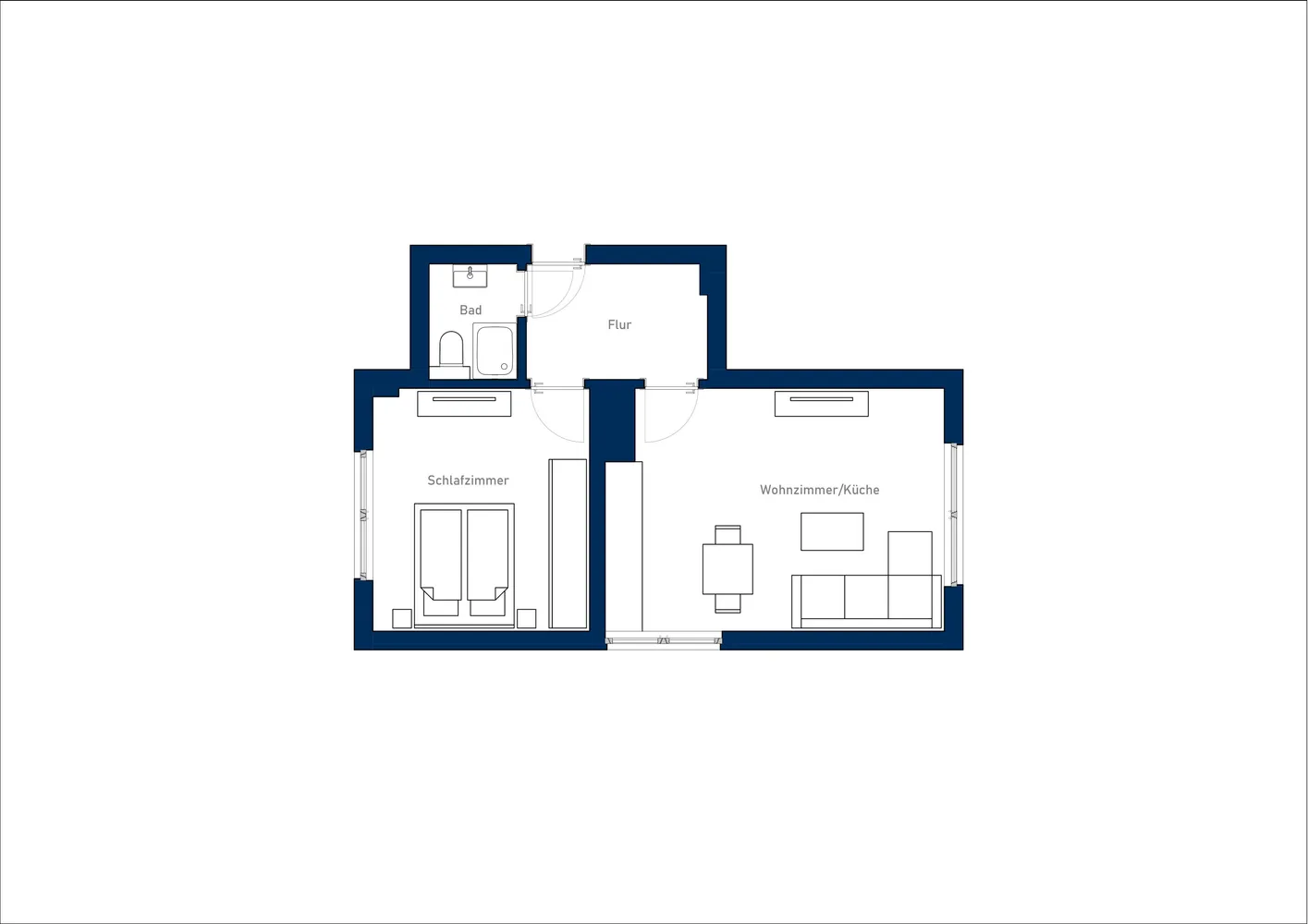 2 Zimmer Wohnung mit 40 m² in Wuppertal – Bild 11