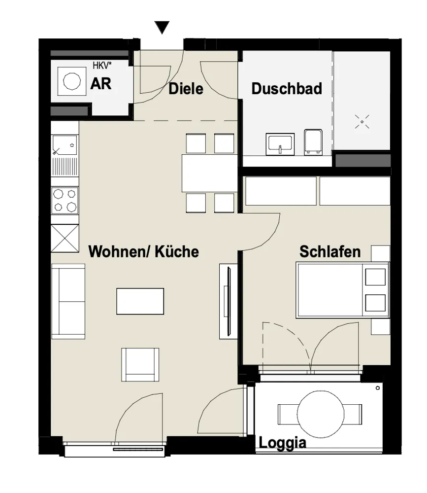 2 Zimmer Wohnung mit 54 m² in Düsseldorf – Bild 9