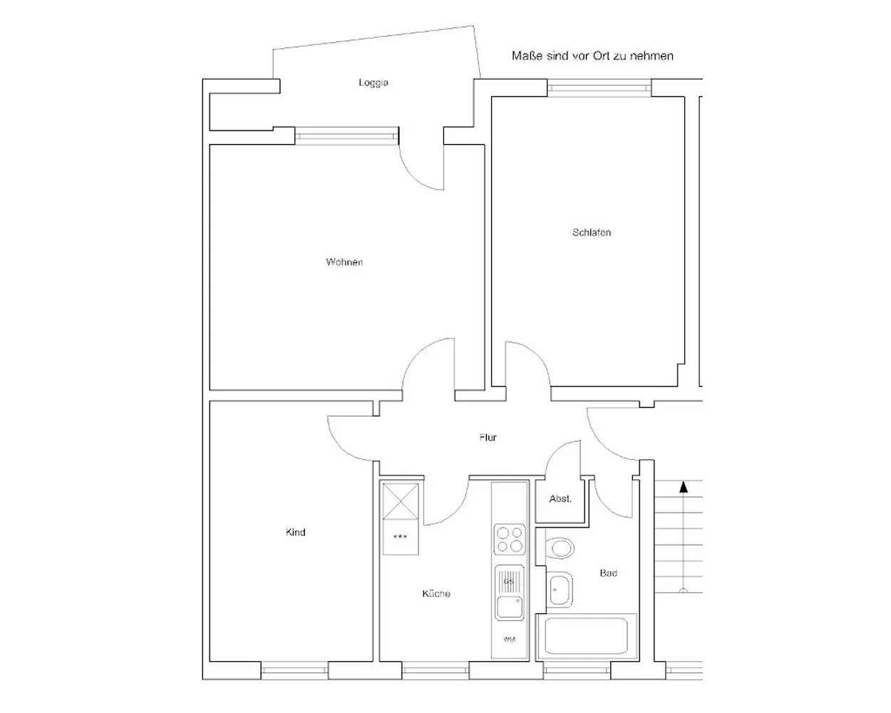 3 Zimmer Wohnung mit 68 m² in Braunschweig – Bild 2