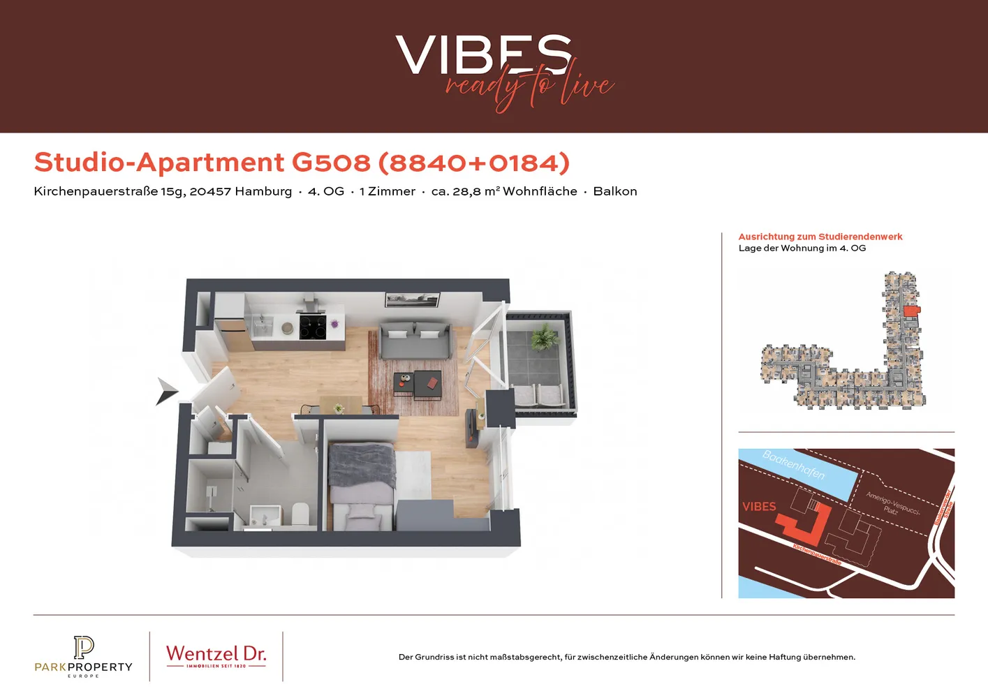1 Zimmer Wohnung mit 29 m² in Hamburg – Bild 12
