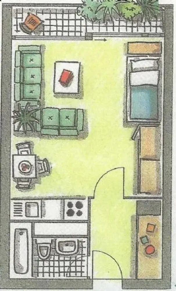 1 Zimmer Wohnung mit 33 m² in Hamburg – Bild 3