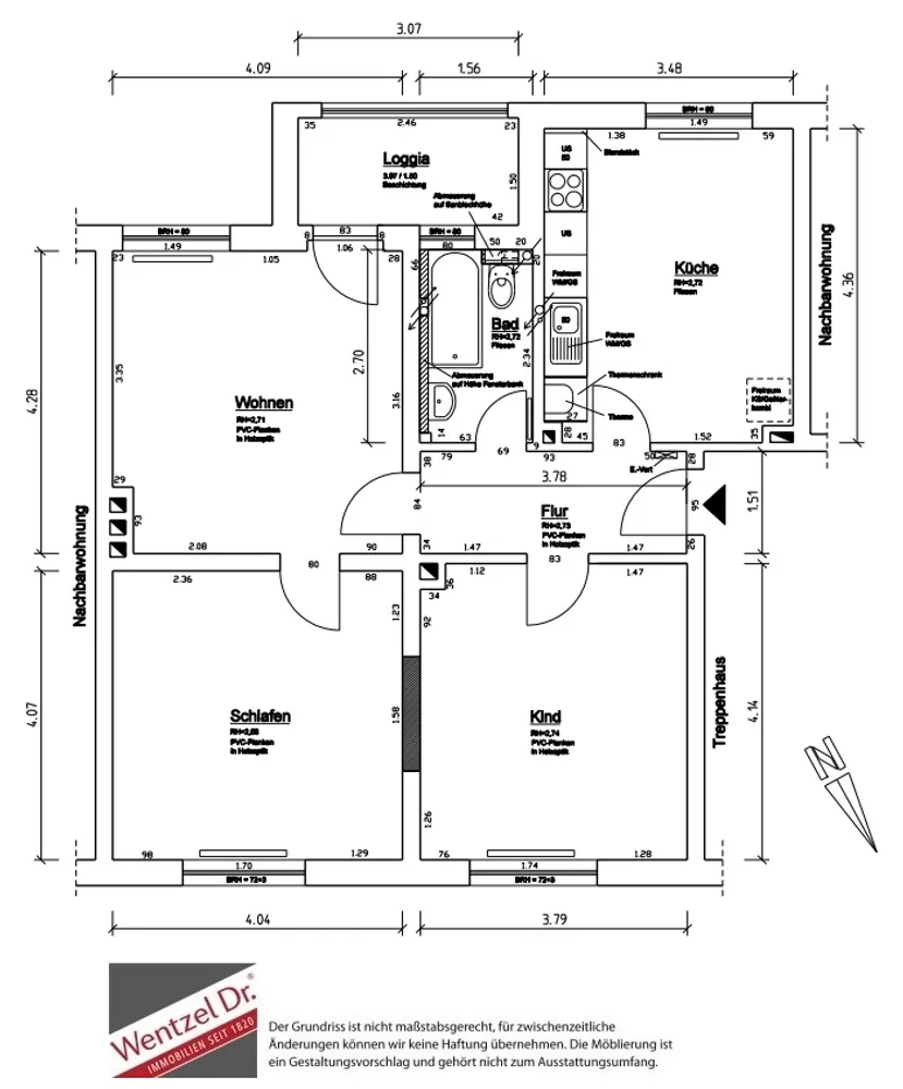 3 room apartment with 75 m² in Hamburg – Photo 9