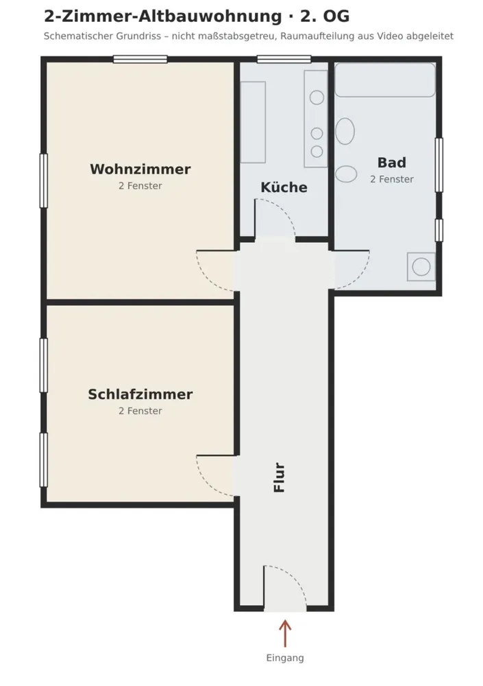2 Zimmer Wohnung mit 61 m² in Dresden – Bild 3