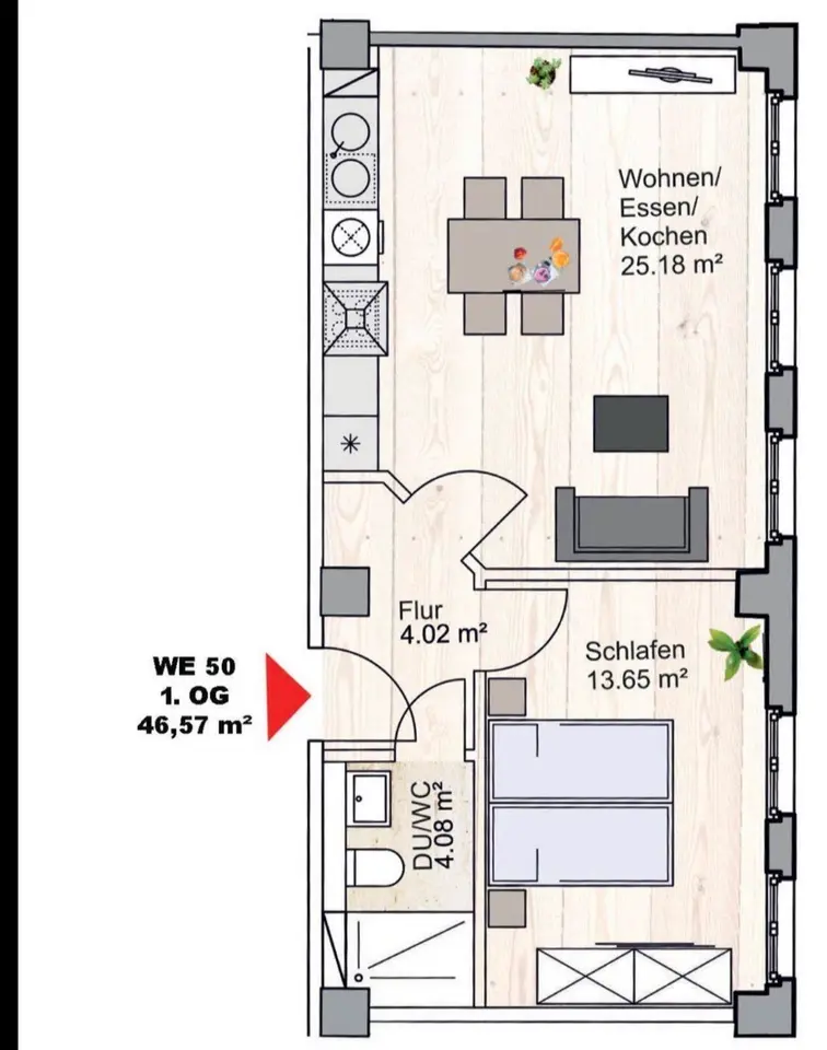 2 Zimmer Wohnung mit 47 m² in Halle (Saale) – Bild 10
