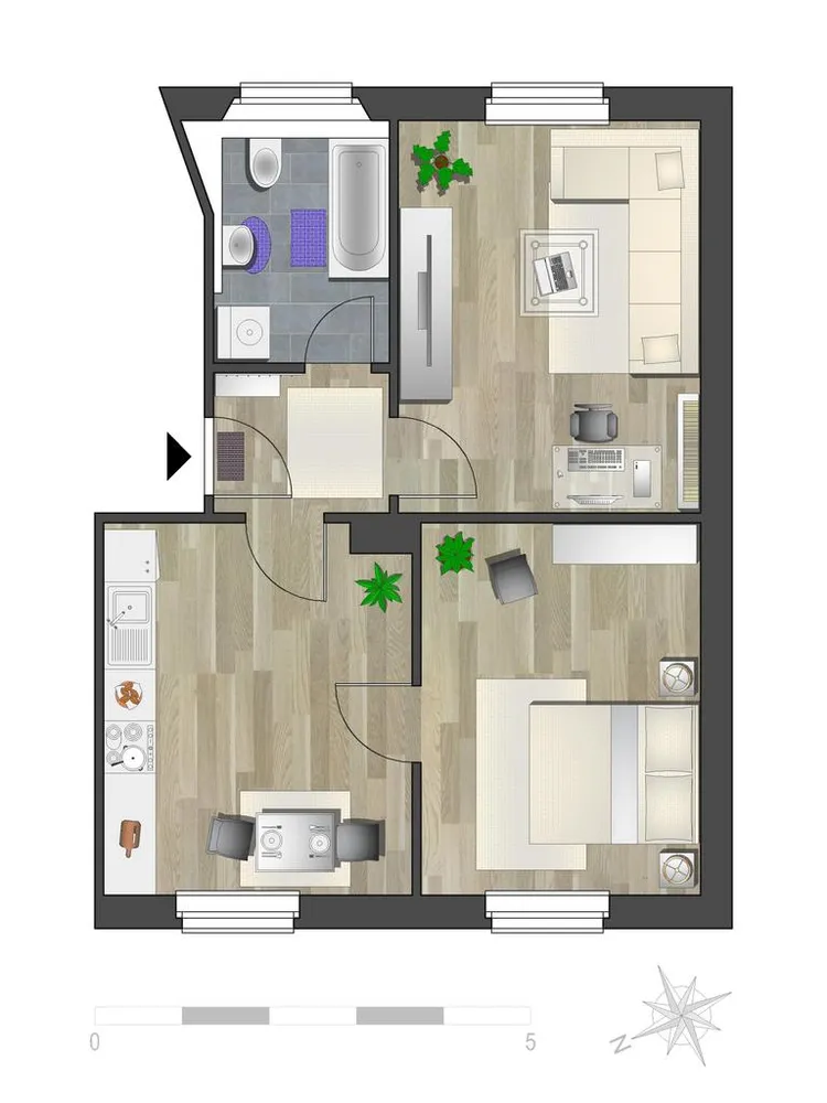 2 room apartment with 50 m² in Chemnitz – Photo 6