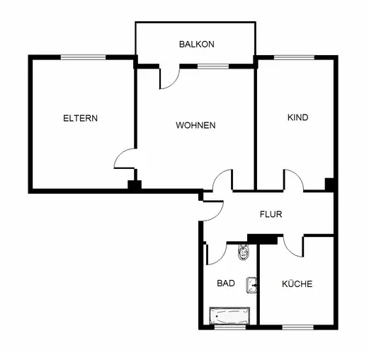 3 Zimmer Wohnung mit 63 m² in Gelsenkirchen – Bild 2