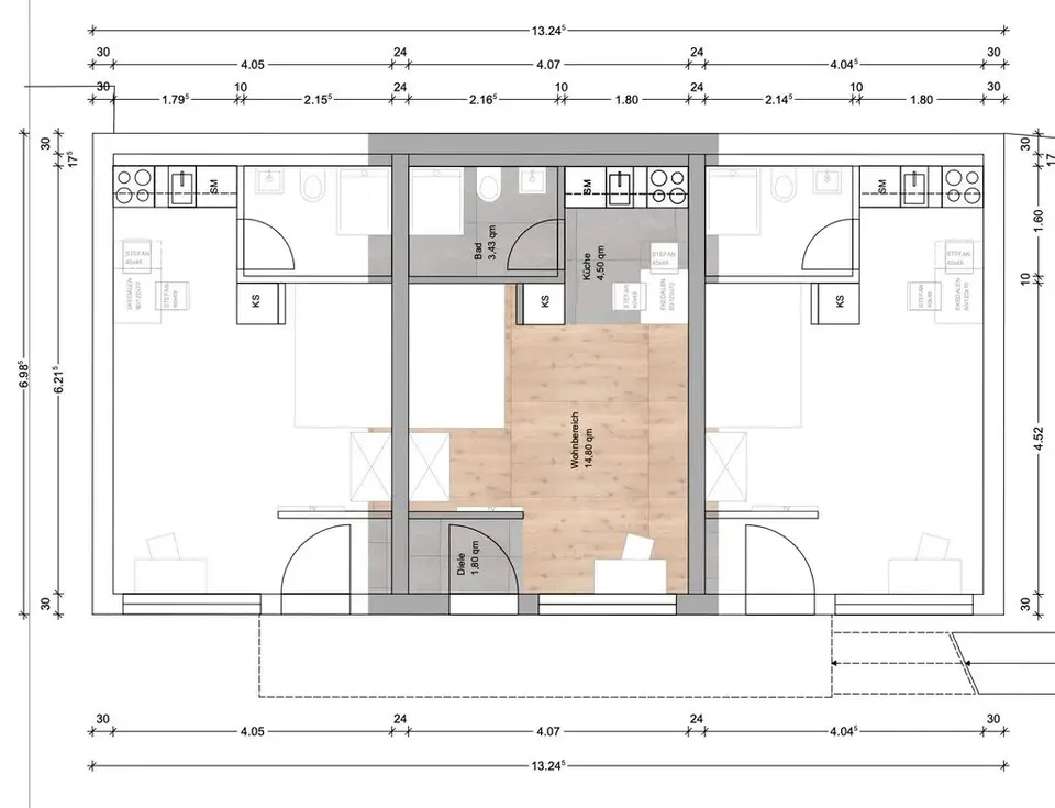 2 Zimmer Wohnung mit 25 m² in Nürnberg – Bild 10