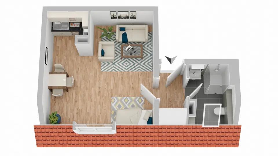 2 Zimmer Wohnung mit 31 m² in Dresden – Bild 9
