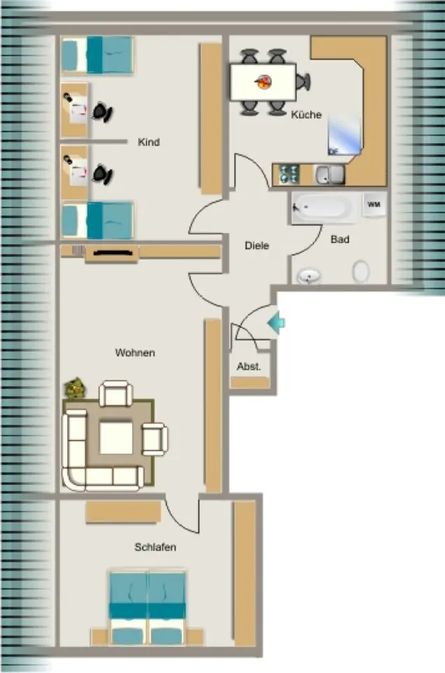 4 Zimmer Wohnung mit 81 m² in Duisburg – Bild 5