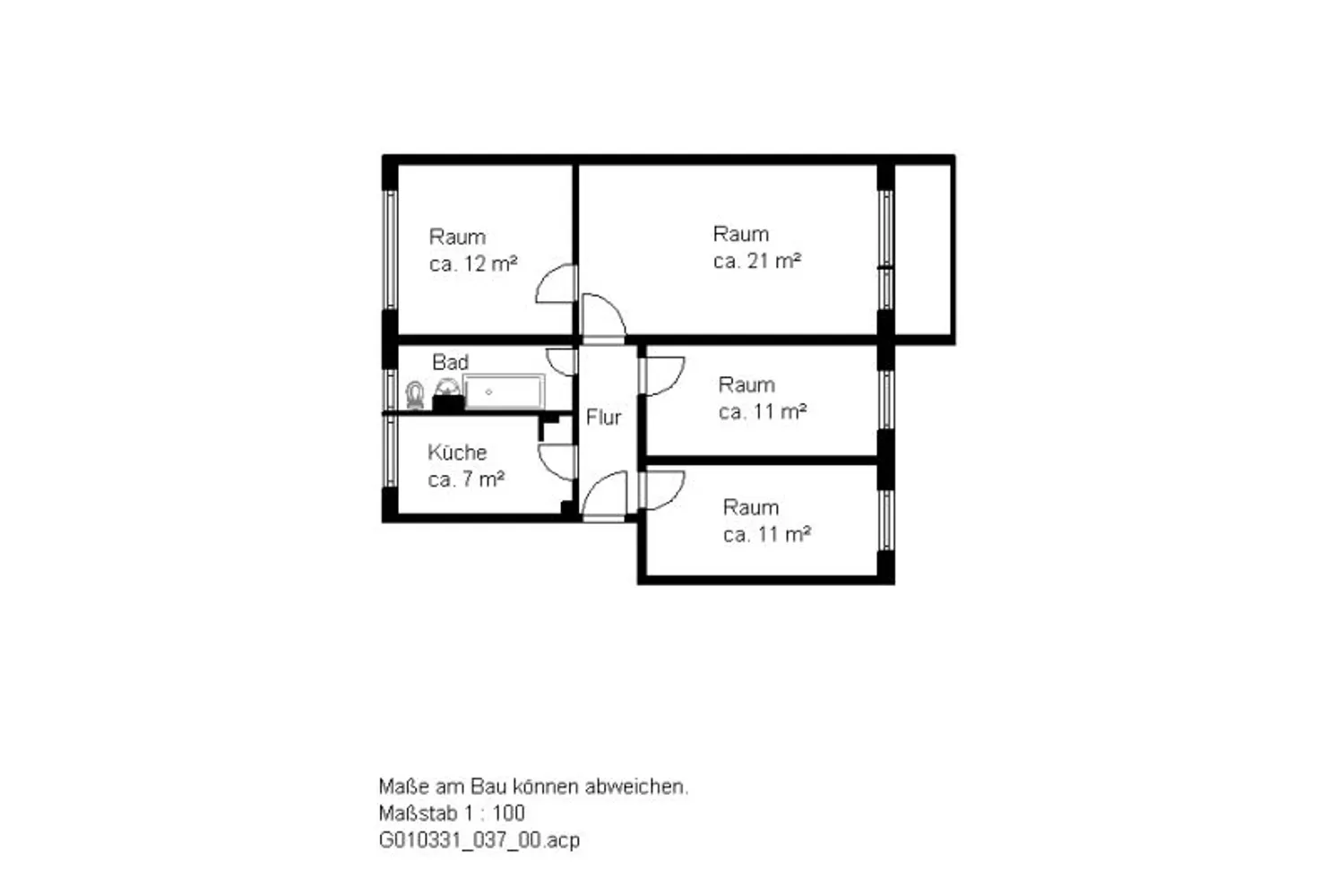 4 Zimmer Wohnung mit 72 m² in Halle (Saale) – Bild 4