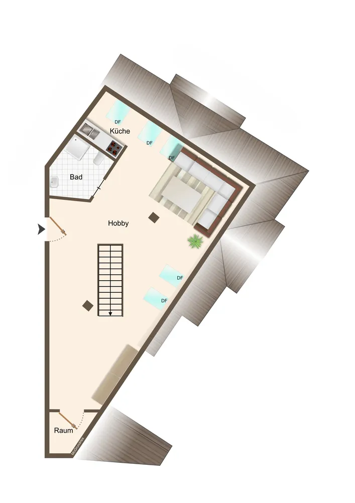 4 Zimmer Wohnung mit 130 m² in Würzburg – Bild 3