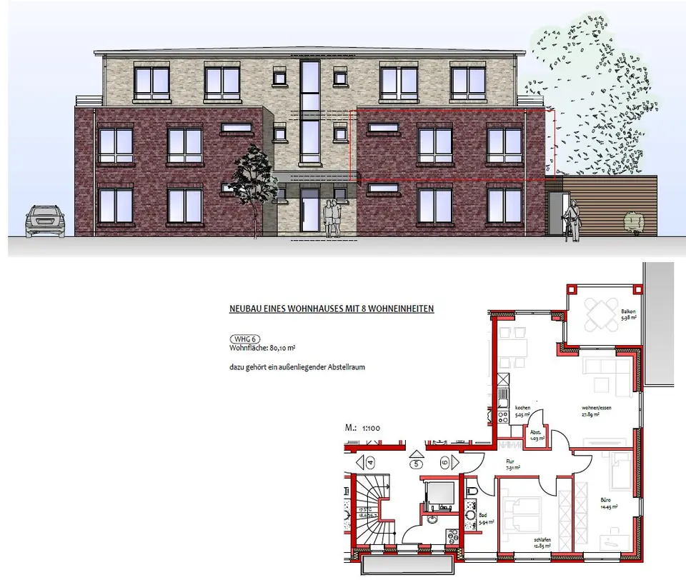 4 Zimmer Wohnung mit 110 m² in Cloppenburg – Bild 6