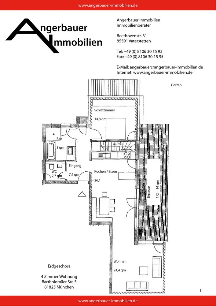 4 Zimmer Wohnung mit 134 m² in München – Bild 1