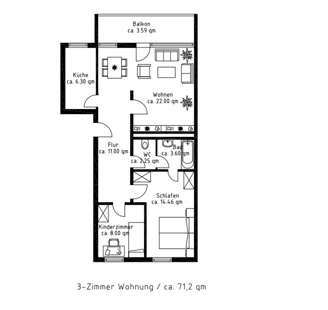 3 Zimmer Wohnung mit 72 m² in Garbsen – Bild 10