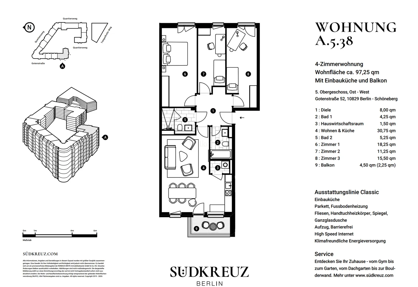 4 Zimmer Wohnung mit 97 m² in Berlin – Bild 2