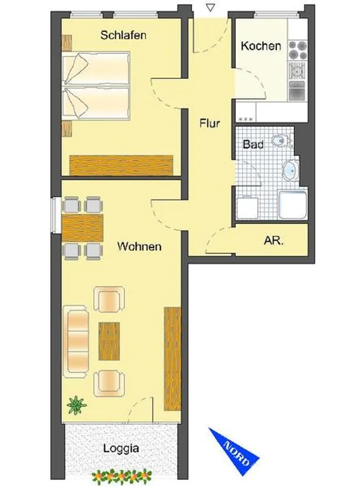2 Zimmer Wohnung mit 64 m² in Wuppertal – Bild 3