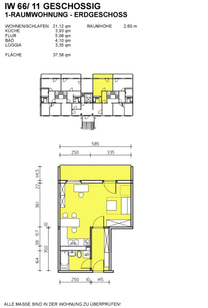 1 Zimmer Wohnung mit 38 m² in Dresden – Bild 2