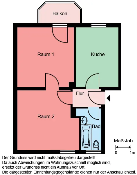 2 Zimmer Wohnung mit 52 m² in Castrop-Rauxel – Bild 2