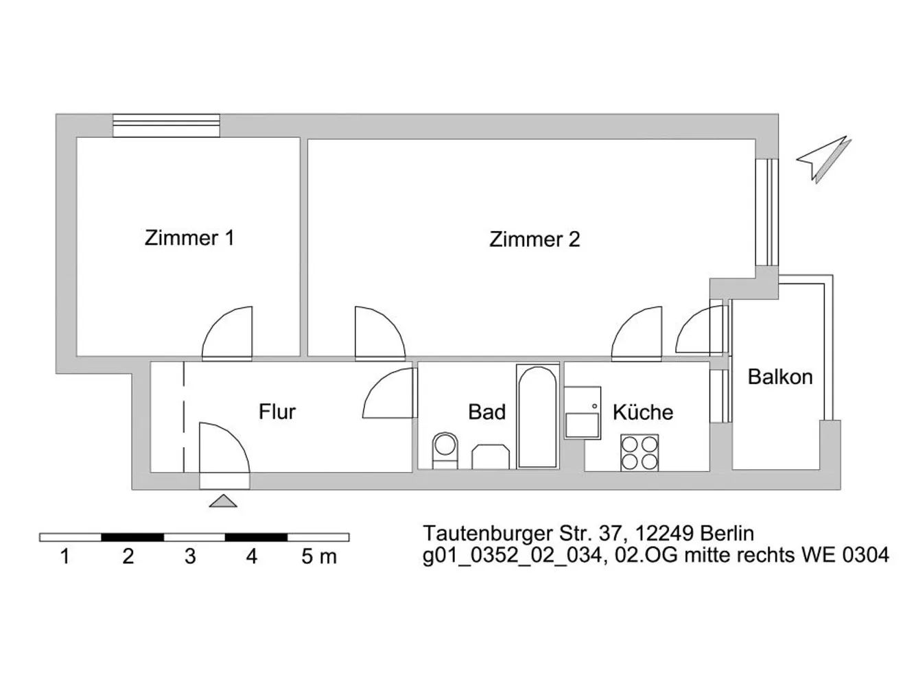 2 Zimmer Wohnung mit 54 m² in Berlin – Bild 8