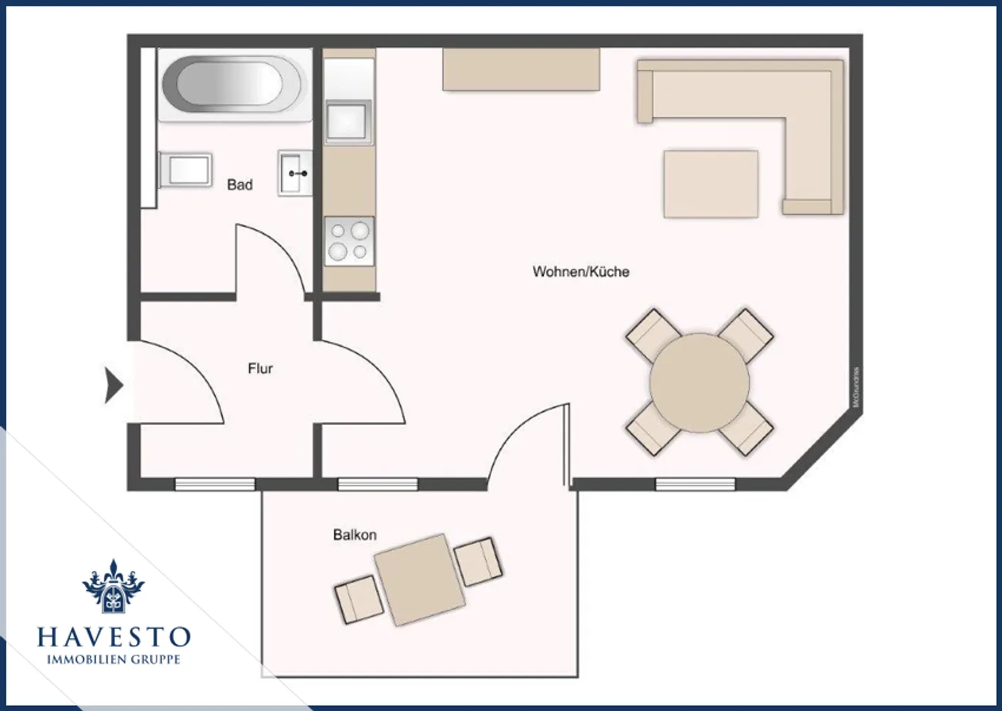 1 Zimmer Wohnung mit 37 m² in Magdeburg – Bild 5