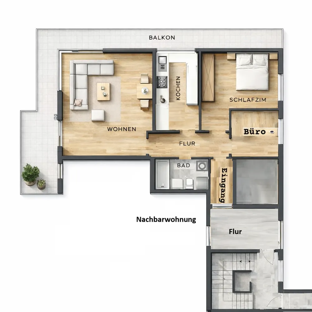 3 Zimmer Wohnung mit 83 m² in Iserlohn – Bild 1