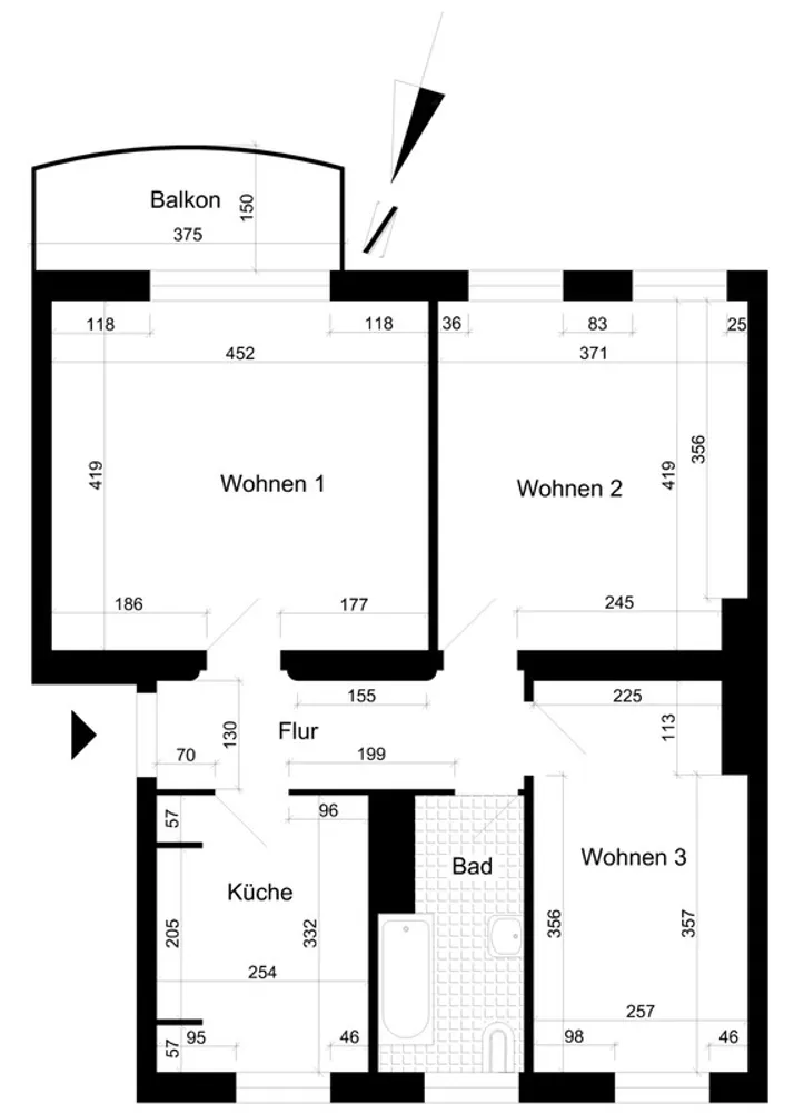 3 room apartment with 64 m² in Magdeburg – Photo 2