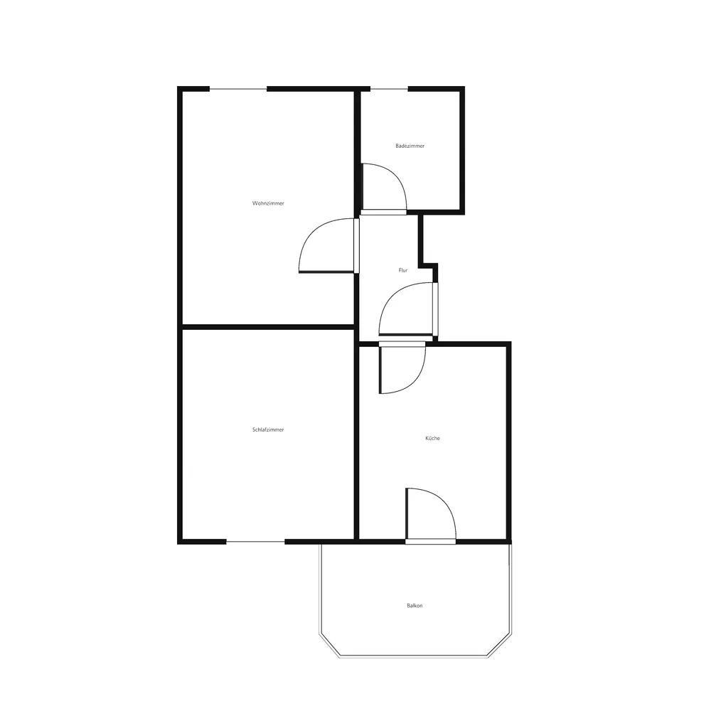 2 Zimmer Wohnung mit 46 m² in Braunschweig – Bild 2