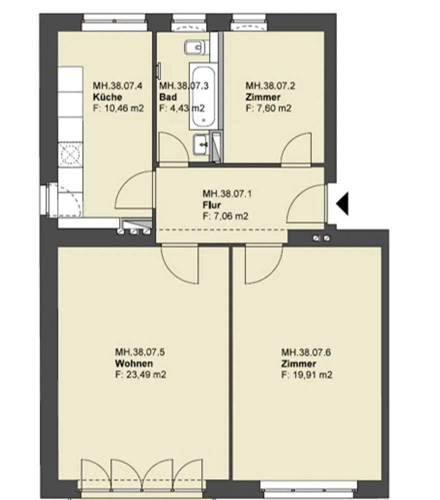 3 Zimmer Wohnung mit 72 m² in Berlin – Bild 6