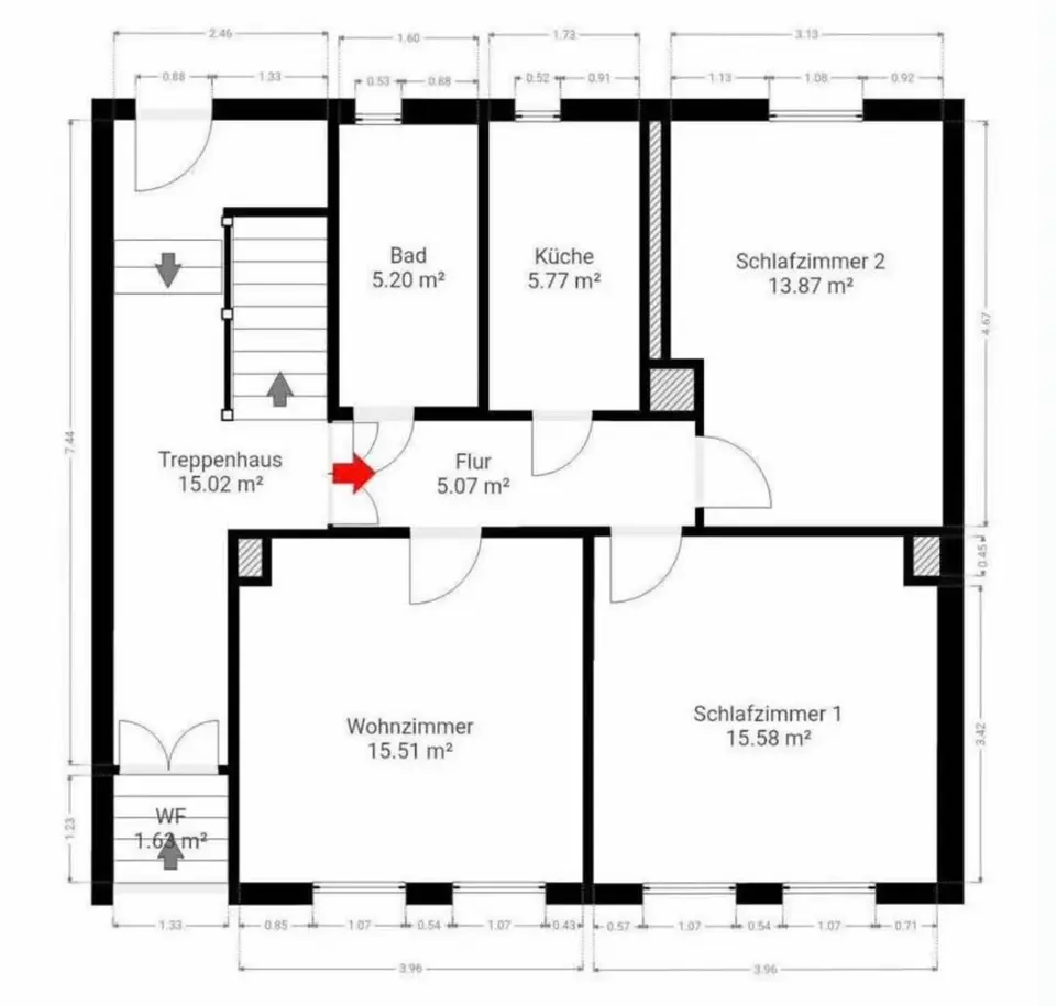 3 Zimmer Wohnung mit 61 m² in Eisenach – Bild 5