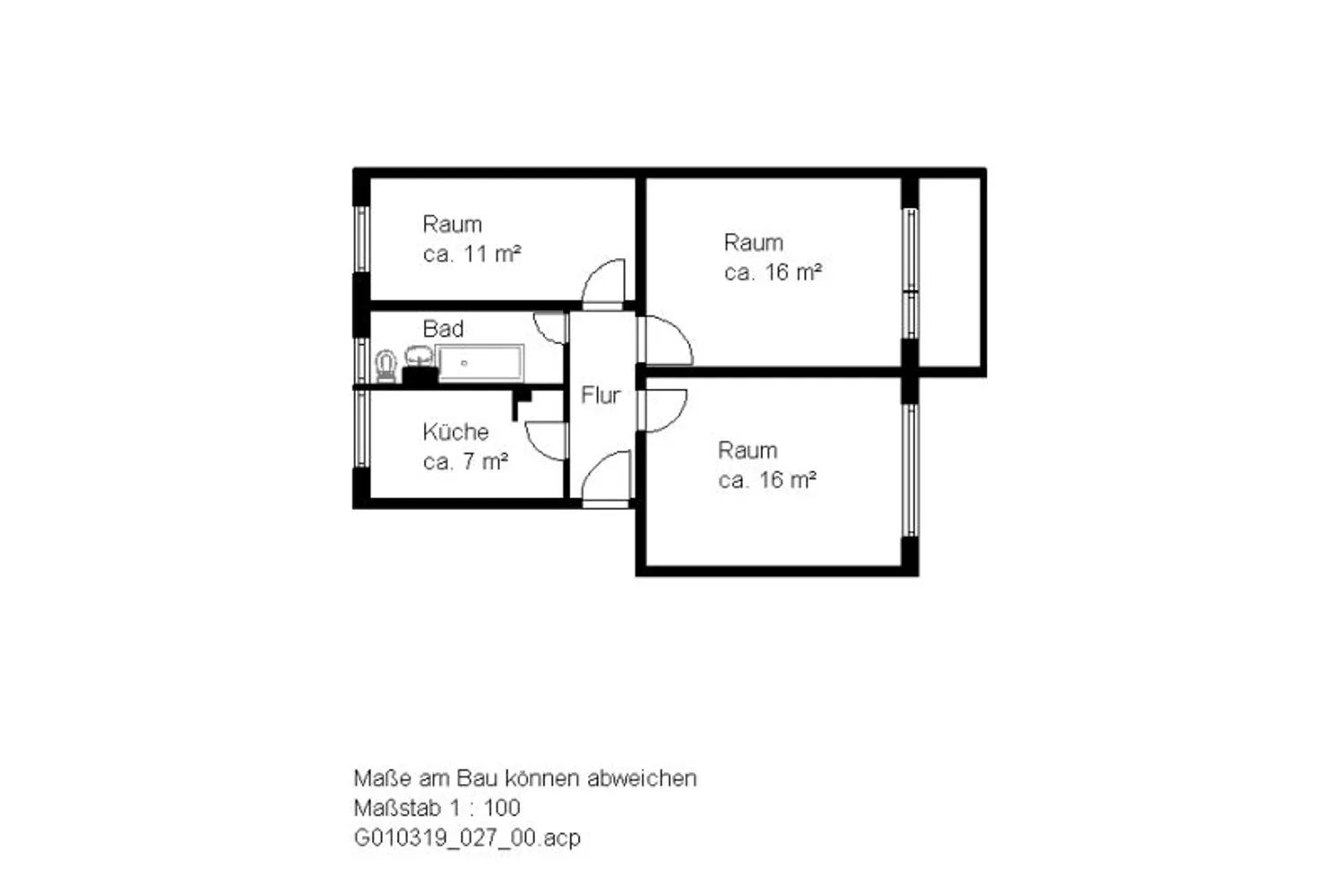 3 Zimmer Wohnung mit 61 m² in Halle (Saale) – Bild 6