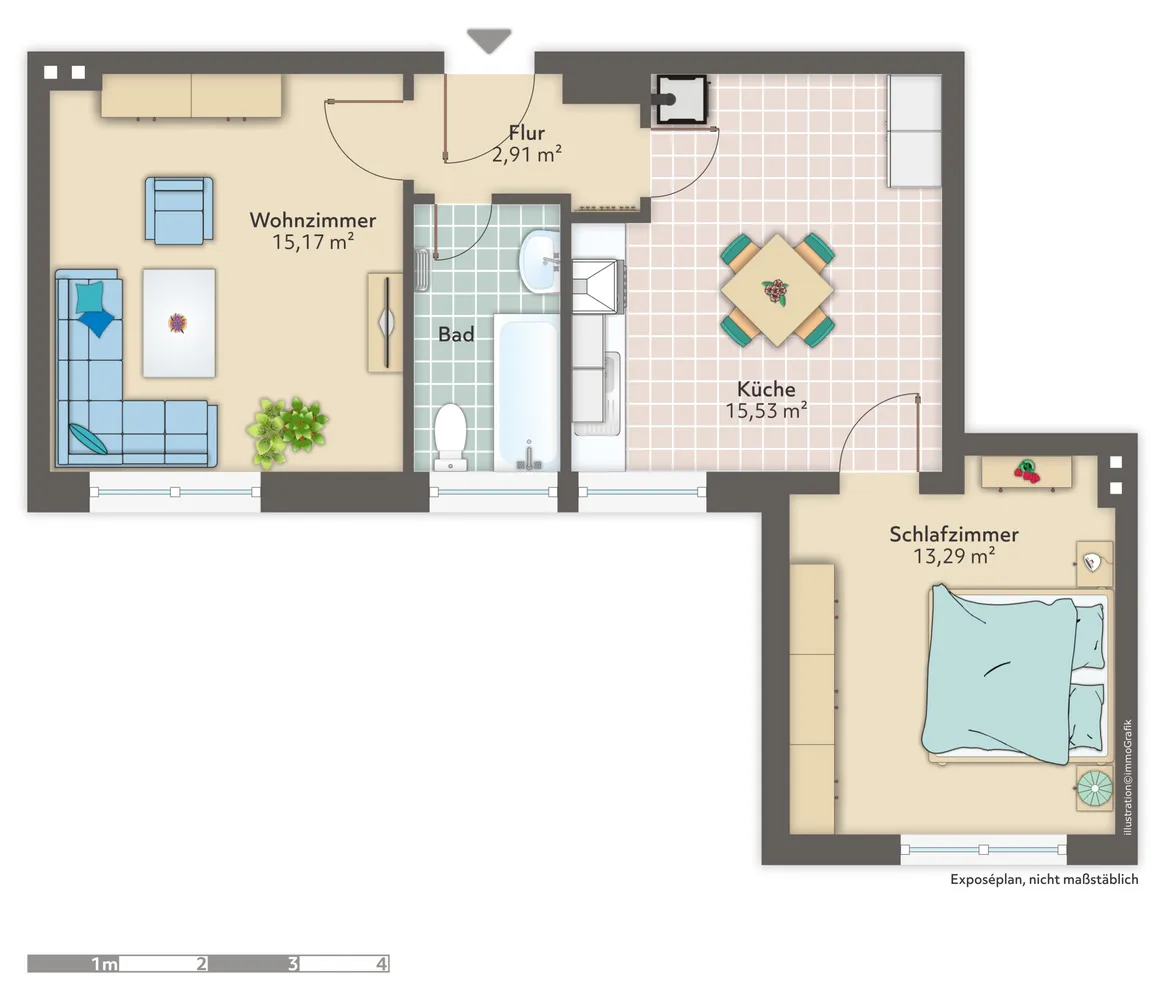 2 Zimmer Wohnung mit 51 m² in Bremerhaven – Bild 5