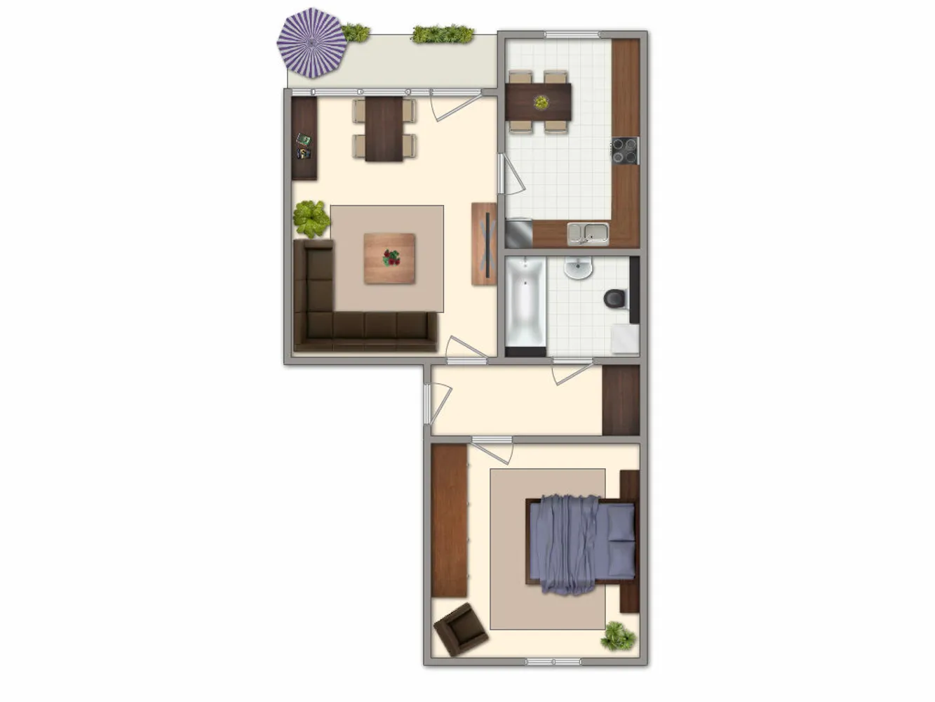 2 Zimmer Wohnung mit 47 m² in Schwerin – Bild 4