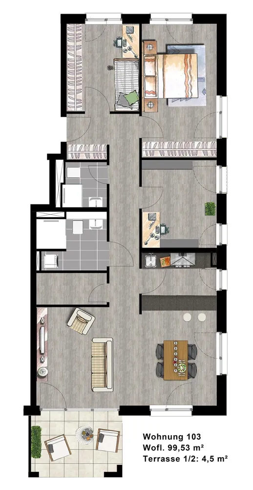 4 Zimmer Wohnung mit 104 m² in Mönchengladbach – Bild 4