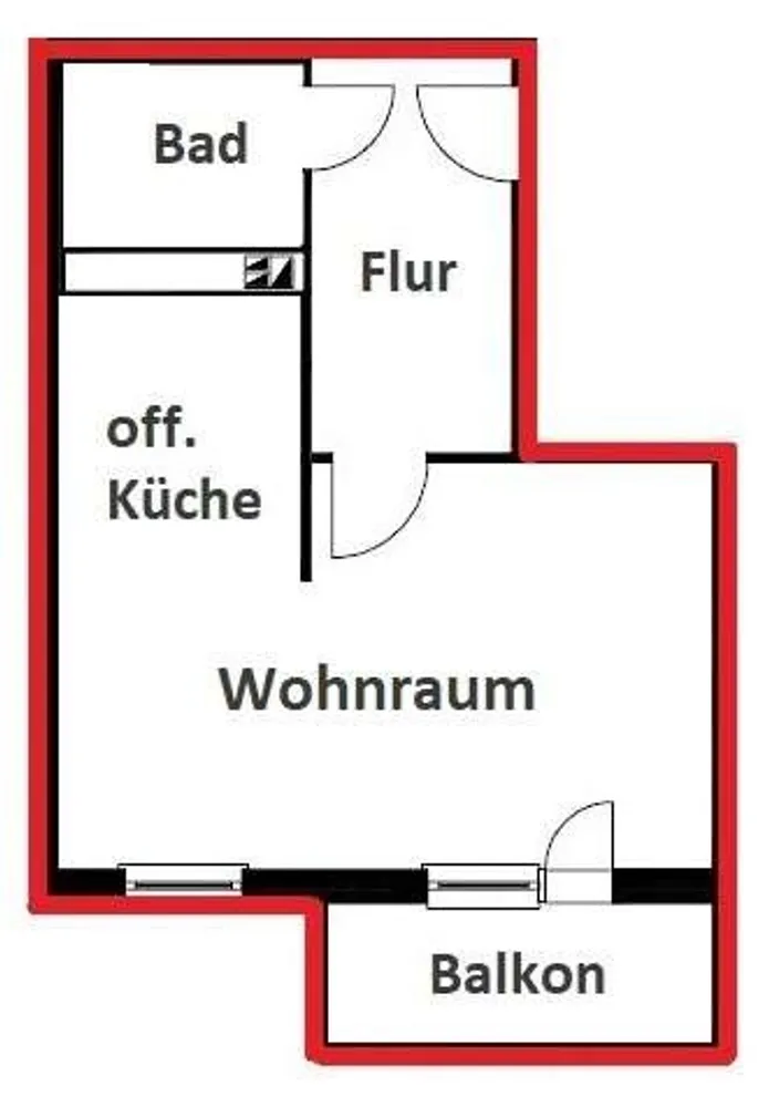 1 Zimmer Wohnung mit 38 m² in Halle (Saale) – Bild 7