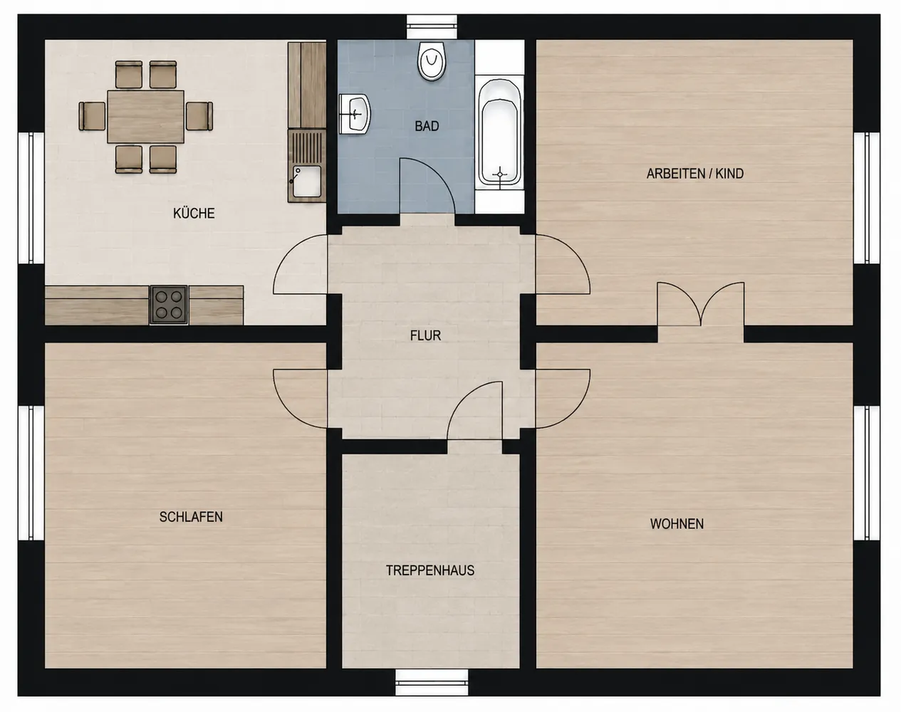 4 Zimmer Wohnung mit 87 m² in Dortmund – Bild 8