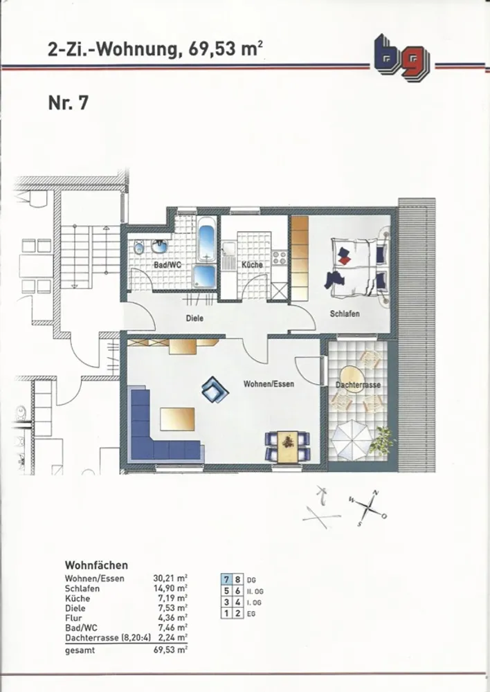2 Zimmer Wohnung mit 70 m² in Viernheim – Bild 11
