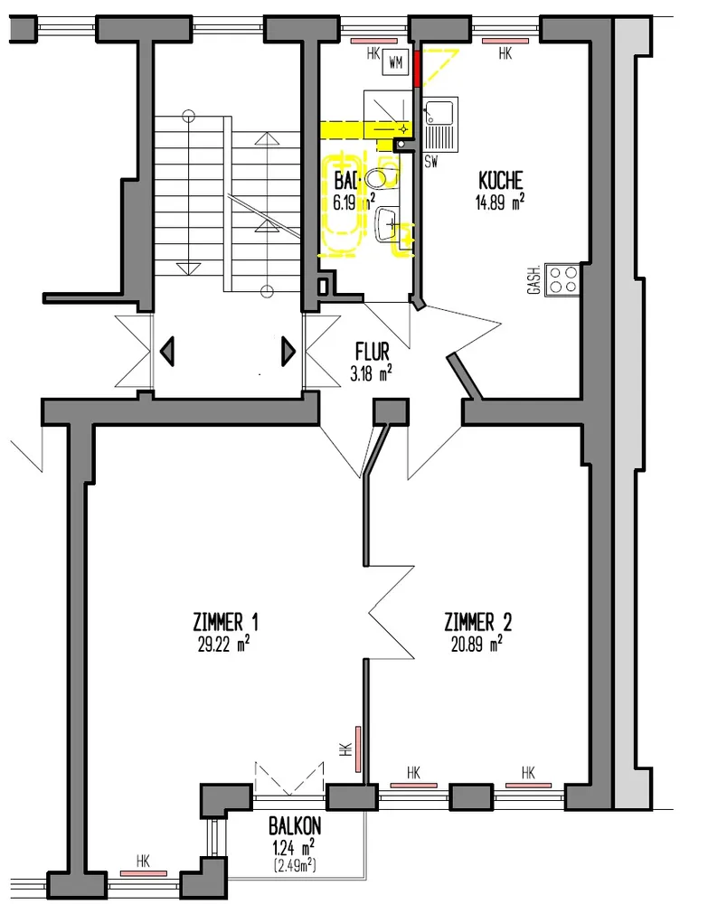 2 Zimmer Wohnung mit 79 m² in Berlin – Bild 8