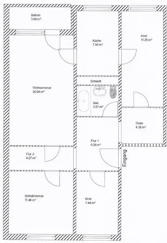 4 Zimmer Wohnung mit 80 m² in Rostock – Bild 9