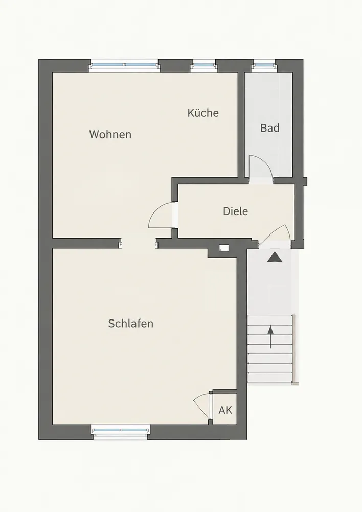 2 Zimmer Wohnung mit 42 m² in Oberhausen – Bild 7