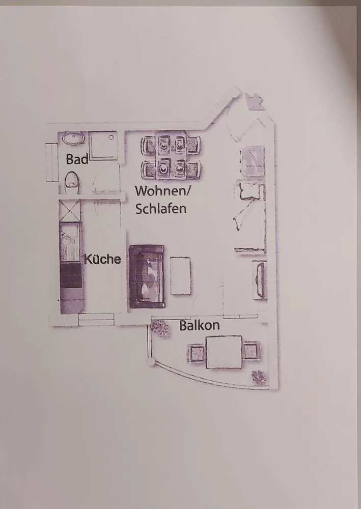 1 Zimmer Wohnung mit 33 m² in Dresden – Bild 2
