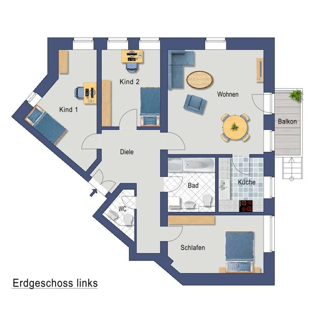 4 Zimmer Wohnung mit 101 m² in Dresden – Bild 3
