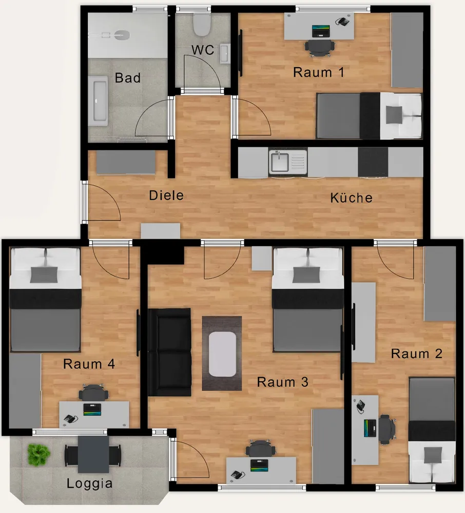 WG-Zimmer mit 22 m² in München – Bild 4