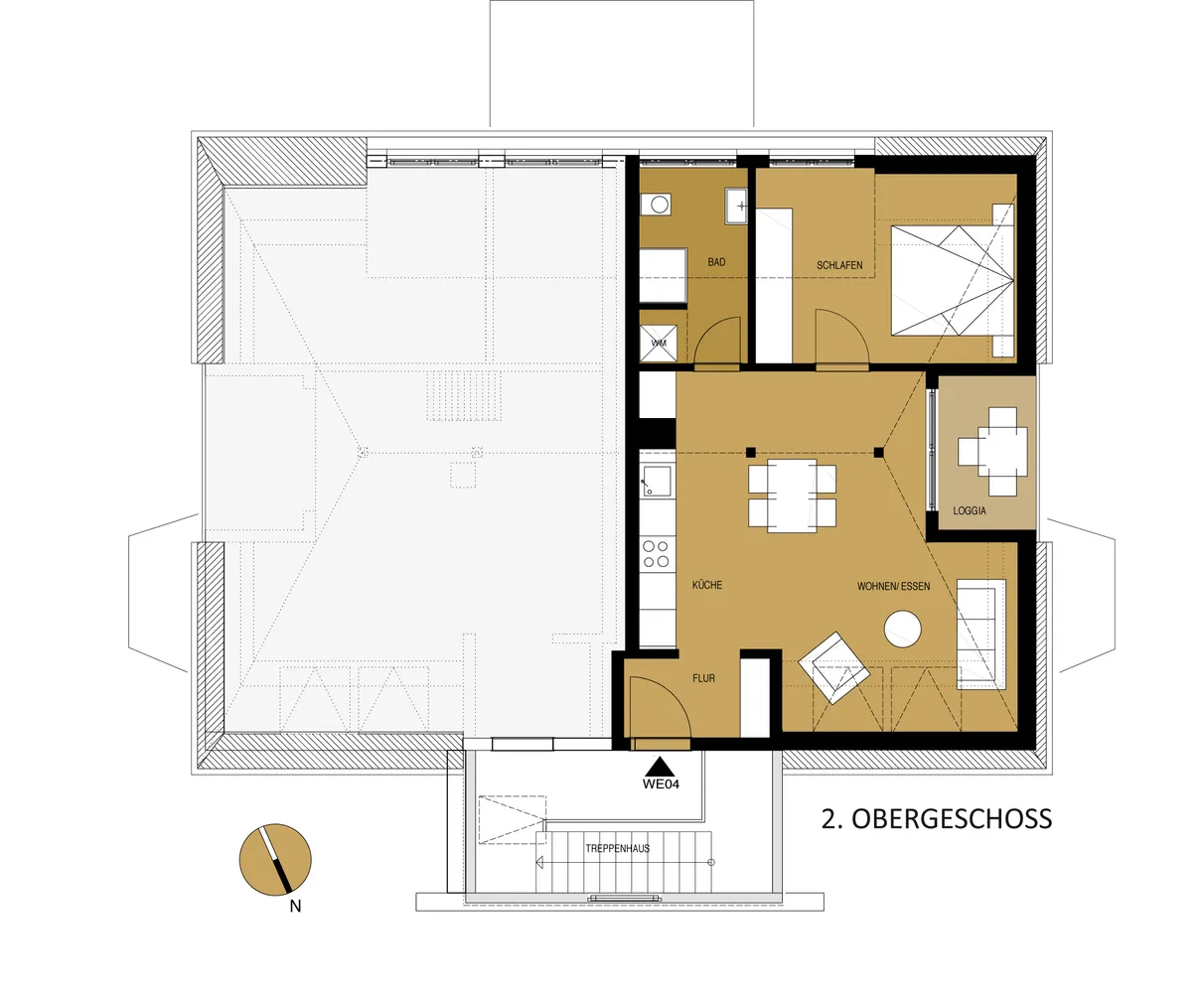2 room apartment with 60 m² in Aachen – Photo 3