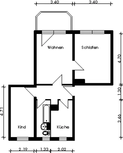 3 Zimmer Wohnung mit 61 m² in Magdeburg – Bild 9