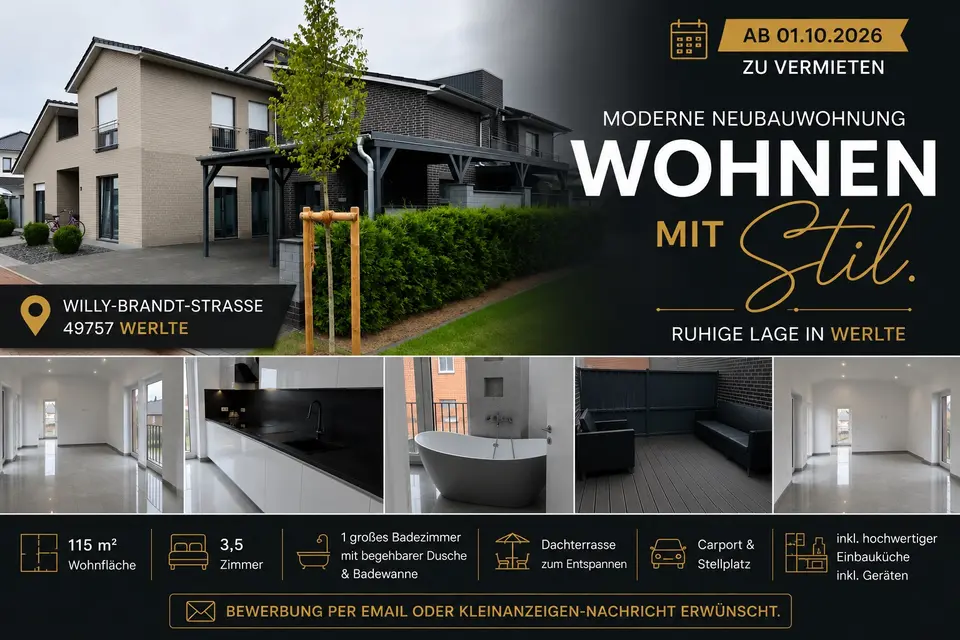 4 Zimmer Wohnung mit 115 m² in Cloppenburg – Bild 1