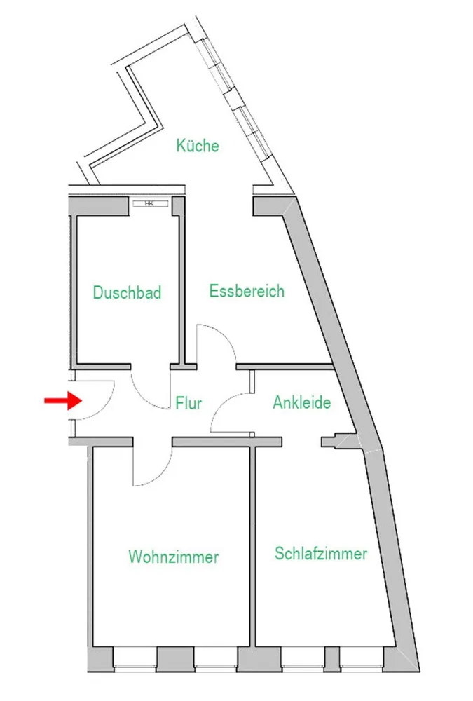 2 Zimmer Wohnung mit 81 m² in Mittweida – Bild 5