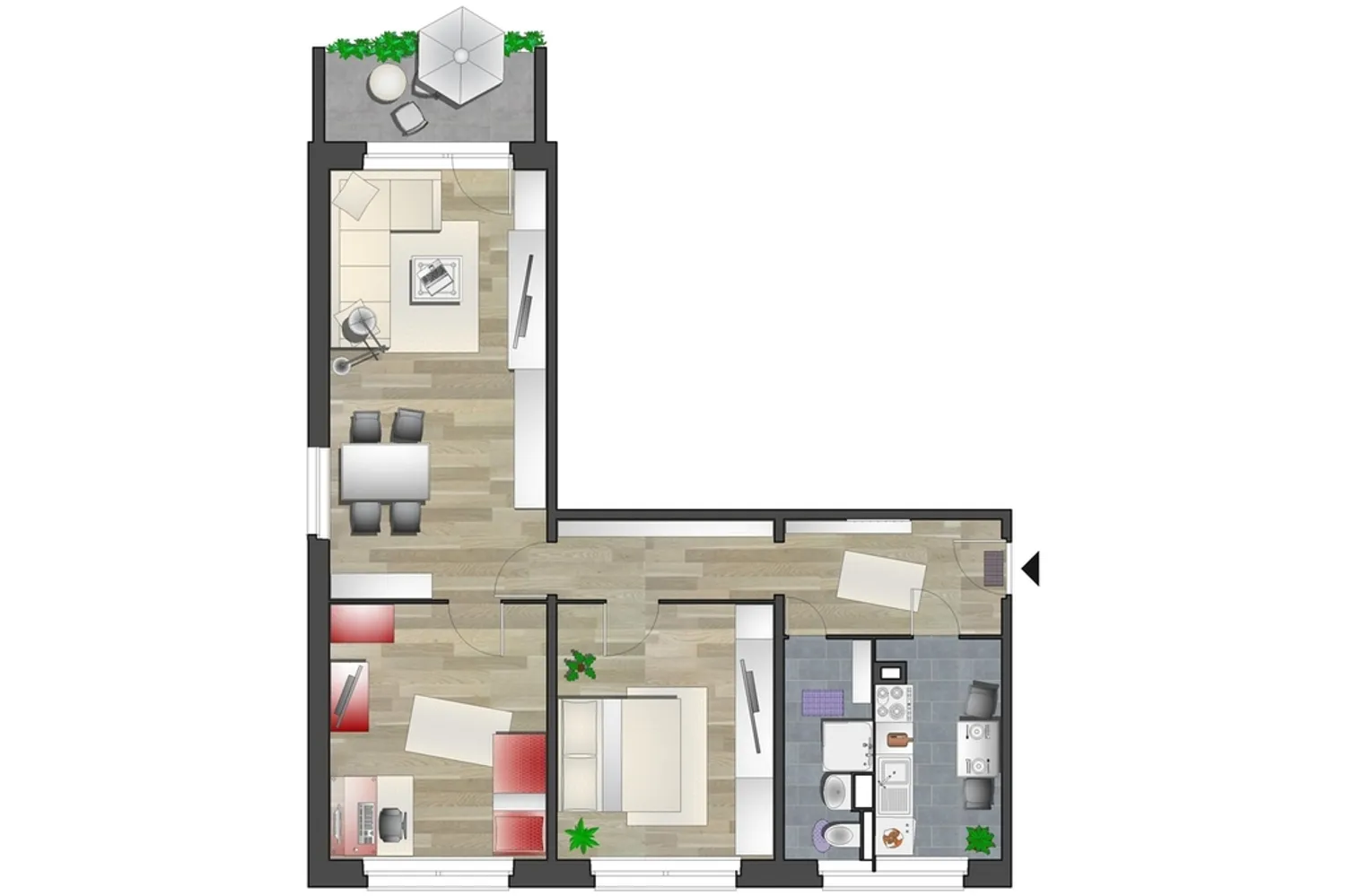 3 Zimmer Wohnung mit 70 m² in Chemnitz – Bild 4