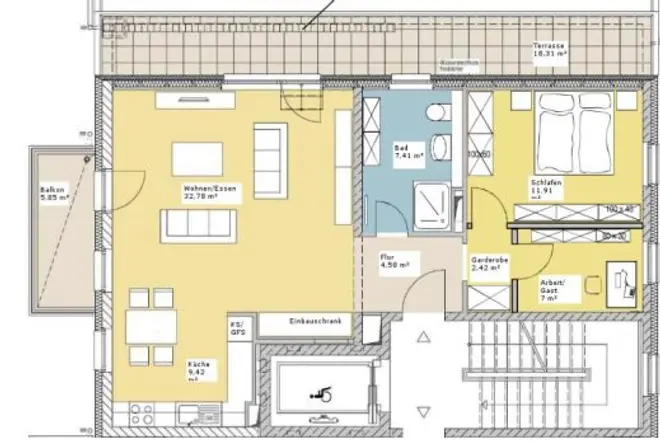 3 Zimmer Wohnung mit 87 m² in Berlin – Bild 2