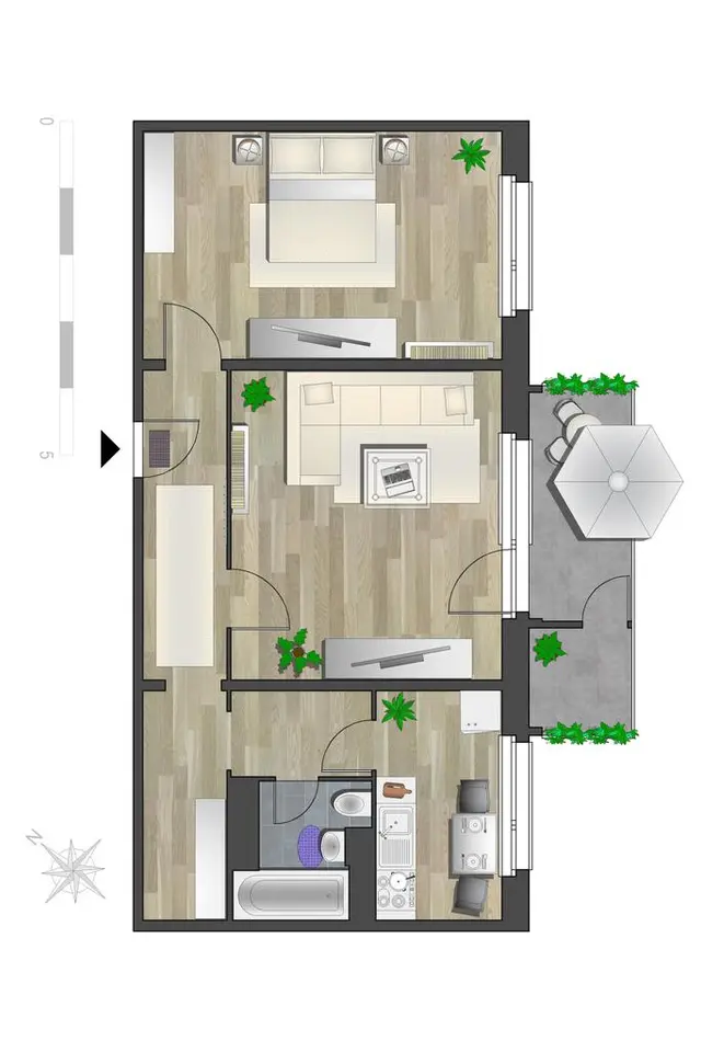 2 Zimmer Wohnung mit 61 m² in Chemnitz – Bild 6